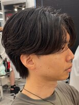 アンサー 渋谷(ANSWER)&nbsp;シースルーセンターパートフェザーパーマ毛流れ髪質改善縮毛矯正