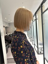 エン 栄店(enne)&nbsp;ココアベージュ/クラゲヘアー/ボブレイヤー/小顔/黒髪/栄