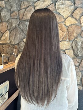 ラック(LUCK) グレージュカラー/船橋/くすみベージュ/細めハイライト