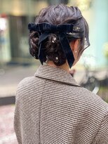 デコラ DECOR&nbsp;ベロアリボンシニヨン