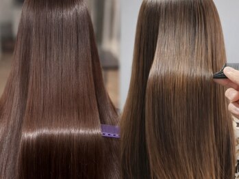 ムーン 仙台一番町店(OON)の写真/平日21時迄◎うねり、パサつき、広がりを改善するなら縮毛矯正・髪質改善！圧倒的艶髪を叶えます◎