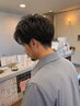 【白髪染めも◎】メンズカット+ダメージレスカラー+癒しヘッドスパ【富里】