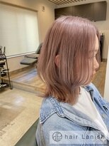 ヘアーラニッシュ 柏たなか店(hair Lanish)&nbsp;Wカラー/ピンクベージュ