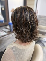 ヘアーララプラス(HAIR lala＋)&nbsp;【HAIR lala+】#パーマ#ベージュ#ハイライト#髪質改善