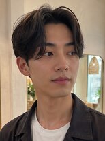 ノエルヘアー(Noel hair) Men's/ショート/センターパート/ダークブラウン