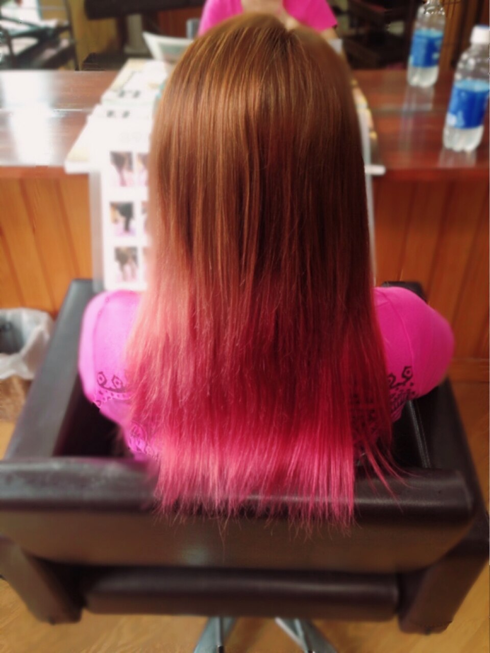 赤ピンクグラデーション♪100gつけ放題：L005952596｜エクステンション