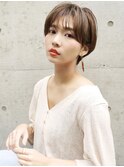 【morio札幌】大人かわいいシースルーバングショートボブ