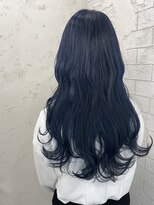 プライズ 錦糸町北口店(prize)&nbsp;ネイビーカラー波ウェーブイルミナカラーブルー錦糸町北口