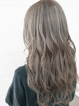 ロンド ヘアー(Rondo. Hair) ラテグレージュ×ラフウェーブロング