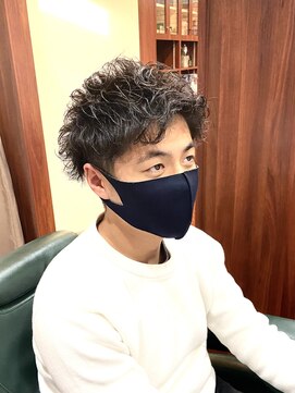 グレイスフル バーバープラチナム 六本木店(Graceful Barber platinum) かき上げヘア！ツーブロックマッシュベース！ピンパーマMIX！