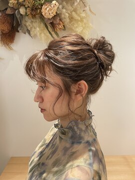 ヘアーアンドエステティック アイビジン 四日市店(Hair&Esthetic I BiJiN) お団子アレンジ