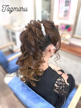 タグマル 高めのポニーテール☆