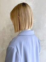 アイティーバイアルバム 藤沢店(IT by ALBUM)&nbsp;前下がりボブ_外ハネボブセクションカラー_ba397341