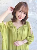 ズボラさん向け顔周りレイヤーくびれミディ