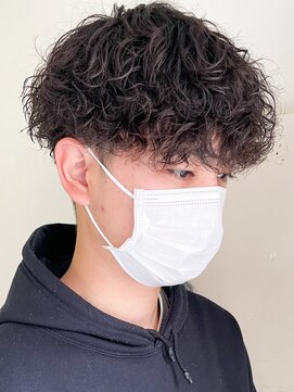 キャンバス バイ ネオリーブ 横浜西口(Canvas by neo.) 刈り上げマッシュ プードルパーマ ツーブロック