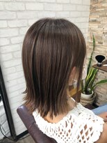 ハサミバイアトリエナガノ 千葉(8sami by atelier nagano)&nbsp;デザインカラー／レイヤーカット/ウエットヘア/オリーブベージュ