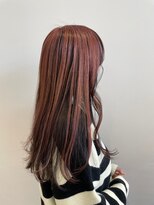 イーストハムヘッドショップ(EAST HAM head shop)&nbsp;逆インナーカラー/レッドブラウン＆ブラック