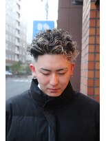 ザセカンドイーストサイドバーバーショップ(The Second EAST SIDE BARBER SHOP)&nbsp;スパイラルメッシュオールバック