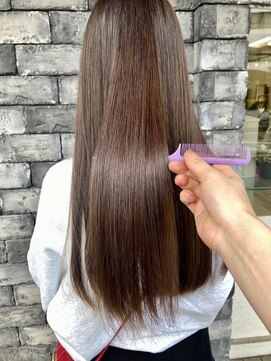 ベル 流山おおたかの森(BELLE) 艶髪ブリーチなしカラーミルクティーベージュ[流山おおたかの森]