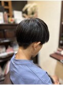 2ブロック/マッシュ男子/刈り上げ/黒髪