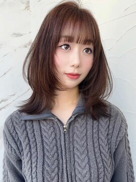 シーテ(Ciete) 韓国ヘア名古屋ハイレイヤー顔まわりカット前髪ボブタッセル小顔