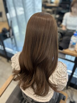 アリュウル 表参道(ALLURE) honey beige×ぷッっとパング