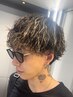 メンズカット+パーマ+ハイライト￥30000#ツイストパーマ#メンズサロン#眉毛