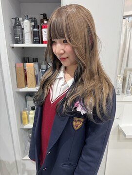 シー ヘアデザイン(see hair design) beige × black design カラー