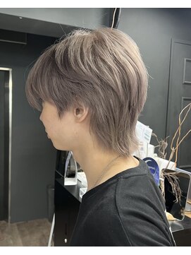 ヌーク 押上店(NooK) ウルフカット/ハイトーン/ミルクティーベージュ/ダブルカラー
