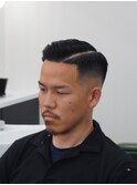 一宮クラシックバーバー×七三フェードスタイル男前ハードパート