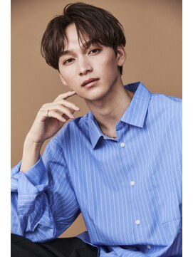 ロンドオム 池袋(Lond Homme) men's/メンズ/刈り上げセンターパート/フェザーパーマ/池袋