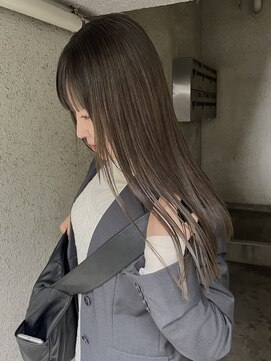 パークレーン アイス イヴェン(park lane ICI yeven) 20代30代オリーブベージュ くすみベージュぱつっとライン/akari