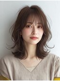 ミディアムレイヤー　白髪ぼかし　白髪染め　40代50代60代