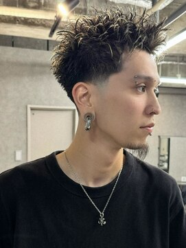 エルマーク 北千住(L-MARK) スパイキーショート/アップバング/ツーブロック/メンズ