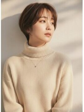 アールイーノウン 阿倍野区昭和町店(re; nown) 大人可愛い20代30代40代小顔ひし形ショート丸み前下がり