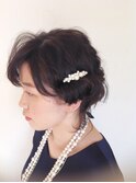 サイドロール個性派アップスタイル