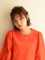 アース 熊本光の森店(HAIR&MAKE EARTH) ボブでも簡単♪お手軽ハーフアップ