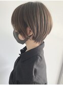 耳かけマッシュショートボブ 20代30代40代髪型