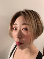 アストロ デザイン オブ ヘアー(ASTRO design of hair)&nbsp;グレージュカラー/ボブウルフ/黒髮カタログツーブロックマッシュ