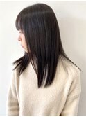 【FOLK】暗くても透けるダークグレージュ☆似合わせストレート♪