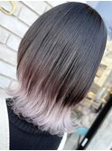アンブレラカラー／こなれミディ／ウェーブパーマ／韓国マッシュ