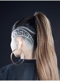 スキンフェード女子
