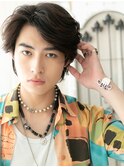 ≪mod's men≫パーマでラフなこなれ感！ニュアンスウルフb
