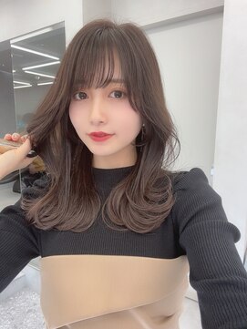 ロンド マーレ 天神大名店(Lond mare) 韓国くびれヘア/フェミニンロング/韓国ヘア/チェリーブラウン