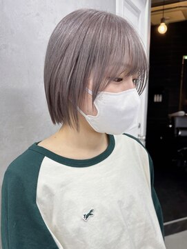 キラ 原宿(KILLA) ダブルカラー波巻きショコラアッシュヘルシースタイルハイトーン