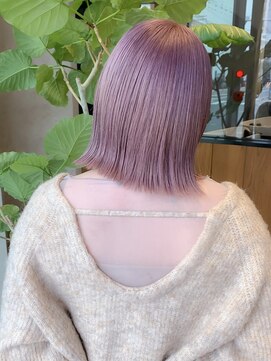 ロンドエニカ 大宮(Lond enika) ピンクベージュ ピンクブラウン 艶カラー 【大宮美容室】