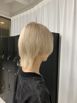 シーン 原宿(scene) ホワイトミルクティー/ホワイトベージュ/メンズハイトーン