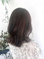 トレヘアー(tRe hair) 韓国風くびれヘア ミディアムヘア グレージュカラー