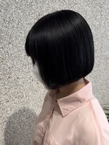 ベルフェミンミエル&nbsp;【anri】学生カット☆前下がり切りっぱなしボブ