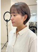 【soso 伊勢田】丸みショート×ブラウン【横浜/ブリーチ】